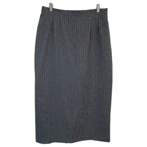 Vintage 90’s Grey Pinstripe Long Skirt Women’s Size 14